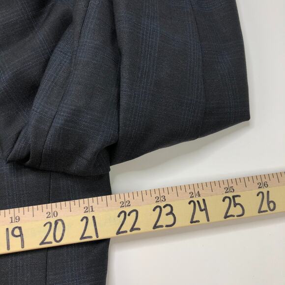 Ermenegildo Zegna Cloth 40 Gray Blue 100% Wool Blazer Sport Coat Jacket - Picture 13 of 16